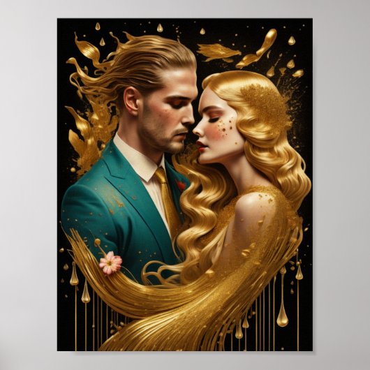 Gouden kunstkoppel poster (Voorkant)