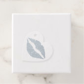 Gouden Kus Lippen Folie Favor Tags (Met doos)