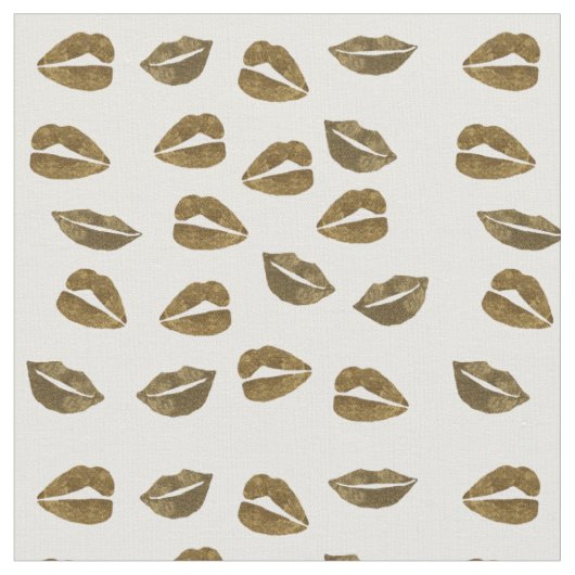 Gouden Kus Merry Custom Fabric Stof (Close Up)
