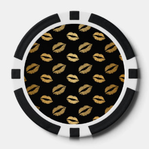 Gouden kussen poker chips