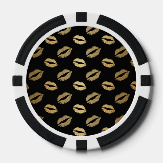 Gouden kussen poker chips (Voorkant)