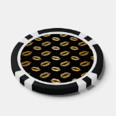 Gouden kussen poker chips (Enkel)