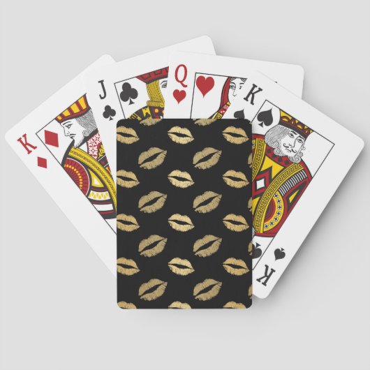 Gouden kussen pokerkaarten (Achterkant)