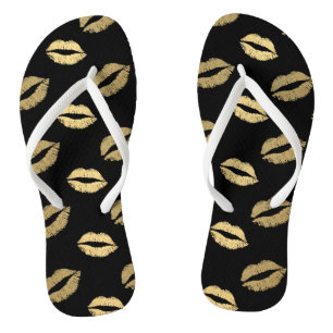 Gouden kussen teenslippers