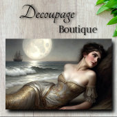 Gouden Kust Zeemeermin Decoupage Tissuepapier
