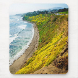 Gouden kustlijn in bloei muismat