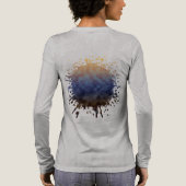 Gouden Kustlijn Tri-Blend Shirt (Achterkant)