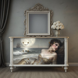 Gouden Kustlijn Zeemeermin Decoupage Tissuepapier