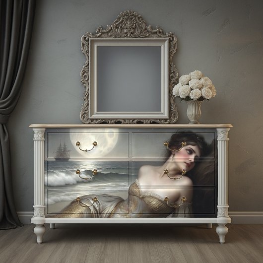 Gouden Kustlijn Zeemeermin Decoupage Tissuepapier