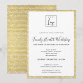 GOUDEN KWAST REGEN STROOK JE LOGO WORKSHOP EVENEME KAART (Voorkant / Achterkant)