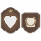 Gouden Label Hart- en Lauwerkrans Iconen (Voorkant)