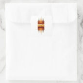 Gouden Labh Hindoe-deursticker Vierkante Sticker (Tas)