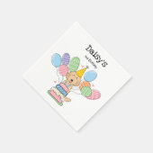 Gouden Labradoodle Hond Verjaardagsfeestje Papiere Servet (Hoek)