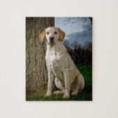 gouden Labrador Legpuzzel (Verticaal)