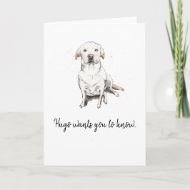 Gouden labrador retriever gepersonaliseerde Vaderd Kaart