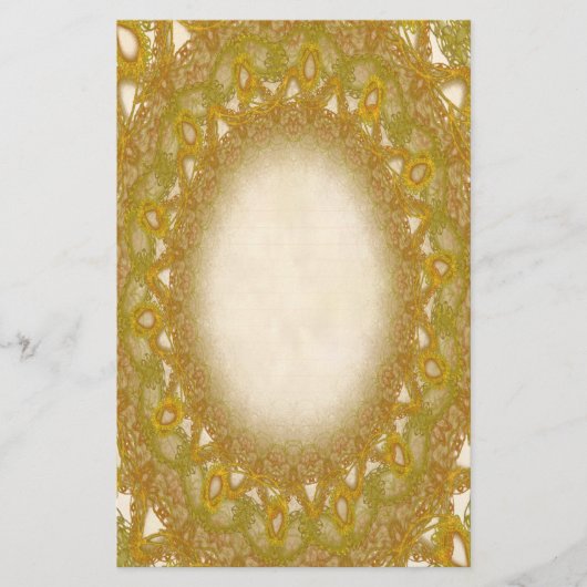 Gouden Lace P2 Stationery Pagina's Briefpapier (Voorkant)