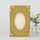 Gouden Lace P2 Stationery Pagina's Briefpapier (Staand voorkant)