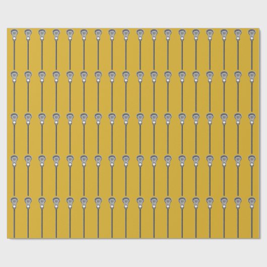 Gouden Lacrosse Gift Cadeaupapier (Vlak)