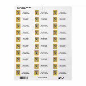 Gouden Lacrosse Sport Etiket (Full Sheet)