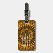 Gouden Lagune Bagagelabel (Voorkant verticaal)