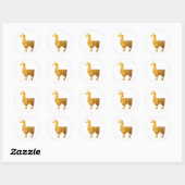 Gouden lama Stickers (Vel)