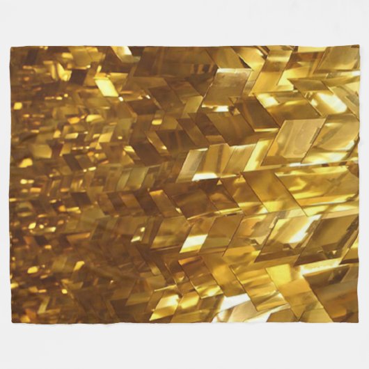 Gouden lampen fleece deken (Voorkant (Horizontaal))