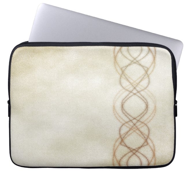 gouden lampjes laptop sleeve (Voorkant)