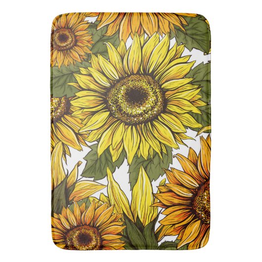 Gouden Landelijke Zonneschijn Zonneklep Gordijn Badmat (Voorkant Verticaal)