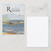 Gouden Landschapsverf Zachte sieraden display Visitekaartje (Voorkant / Achterkant)