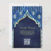 Gouden Lantaarns Koninklijk Blauw Gordijn Moslim B Kaart (Achterkant)