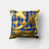 Gouden Lapislazuli kleuren Kussen (Achterkant)