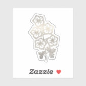 Gouden Larkspur Bloem Sticker (Vel)