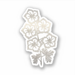 Gouden Larkspur Bloem Sticker