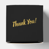 Gouden Las Vegas Strip Silhouet Dank u bruiloft Bedankdoosjes (Bovenkant)