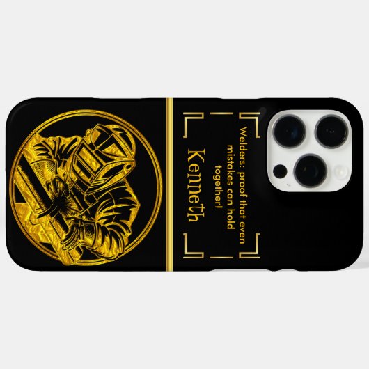 gouden lasmoment Case-Mate iPhone case (Achterkant (horizontaal))