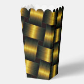 Gouden Lattice Zwart en Gouden Popcorn Box Bedankdoosjes (Achterkant)