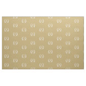 Gouden Laurel krans monogram Stof (Fat Quarter)