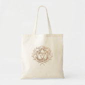 Gouden Laurels D20 dobbelstenen Tote Bag (Voorkant)