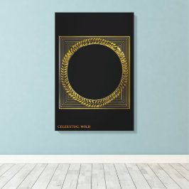 Gouden laurier majesteit modern klassiek canvas wa afdruk