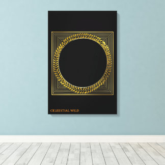 Gouden laurier majesteit modern klassiek canvas wa afdruk