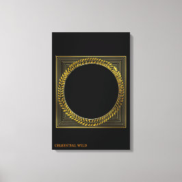Gouden laurier majesteit modern klassiek canvas wa afdruk