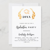 Gouden lauwerkrans 2025 Afstudeerfeest Kaart (Voorkant)