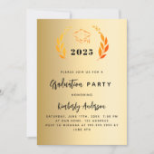 Gouden lauwerkrans 2025 Afstudeerfeest Kaart (Voorkant)