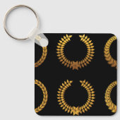Gouden lauwerkrans sleutelhanger (Voorkant)