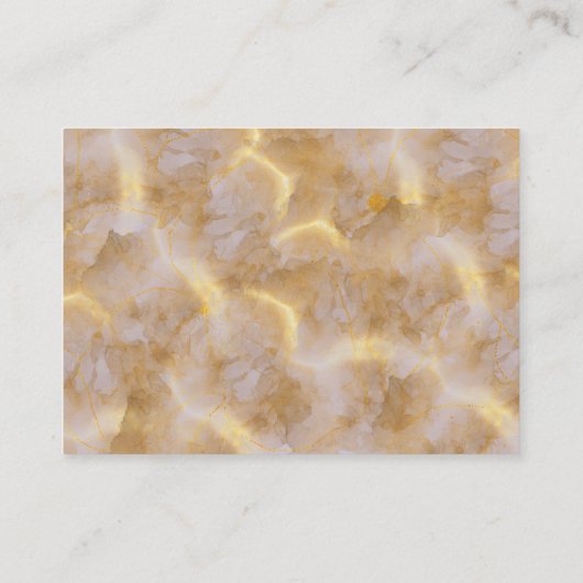 Gouden Lavendel Hydrangeas Huwelijksdetails Websit Informatiekaartje (Achterkant)