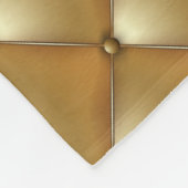 Gouden lederen bekleding,  bank. fleece deken (Hoek)