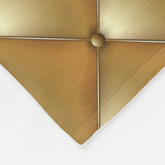 Gouden lederen bekleding,  bank. fleece deken (Hoek)