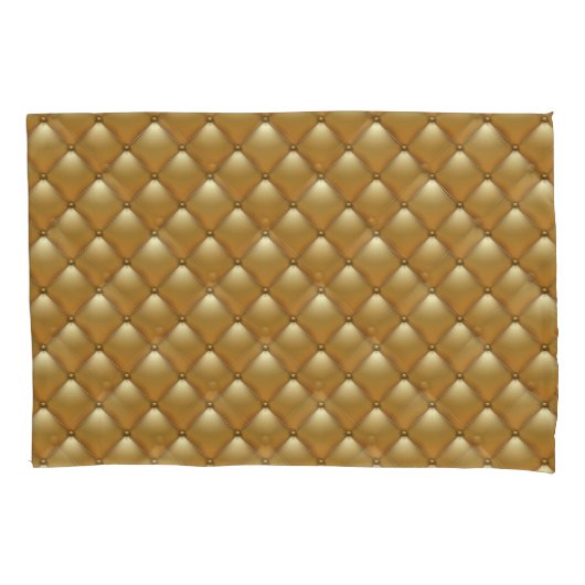 Gouden lederen bekleding,  bank. kussensloop (Voorkant)