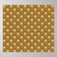 Gouden lederen bekleding,  bank.
