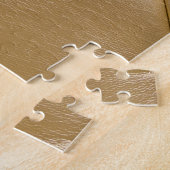 Gouden lederen bekleding close-up legpuzzel (Zijkant)
